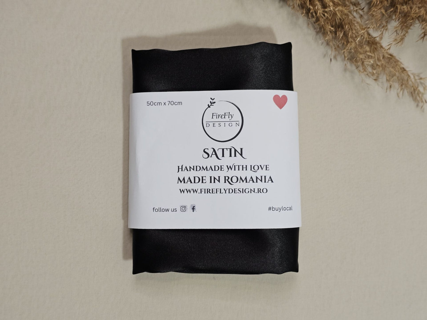 Față De Pernă Black Satin